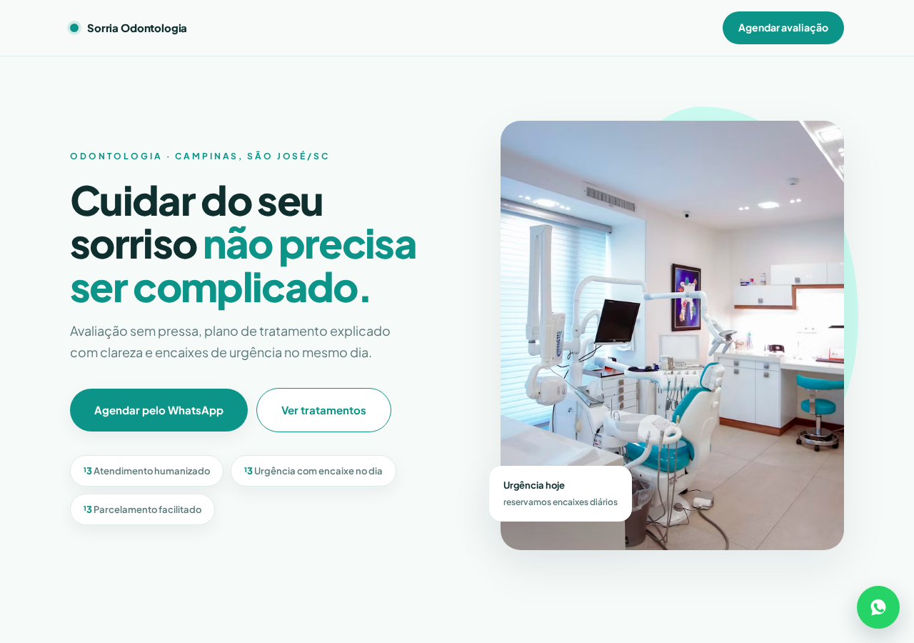 Preview da clínica Sorria Odontologia